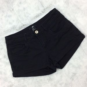 H&M Black Jean Shorts